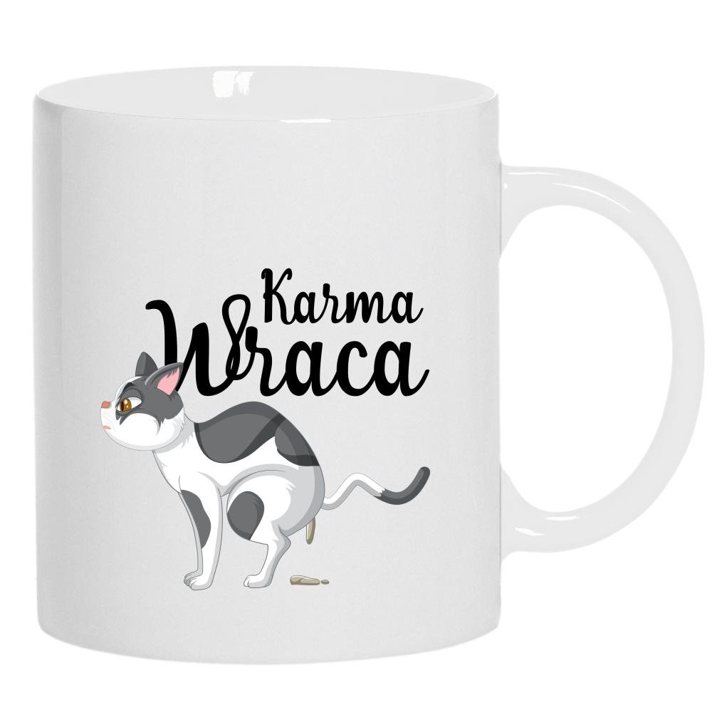 Karma wraca kubek ucho kolor kolor biały