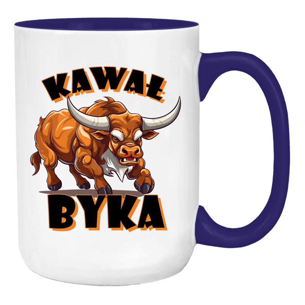 Kawał Byka duży kubek ucho kolor kolor navy