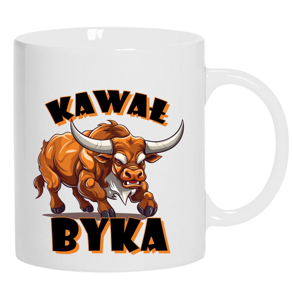 Kawał Byka kubek ucho kolor kolor biały