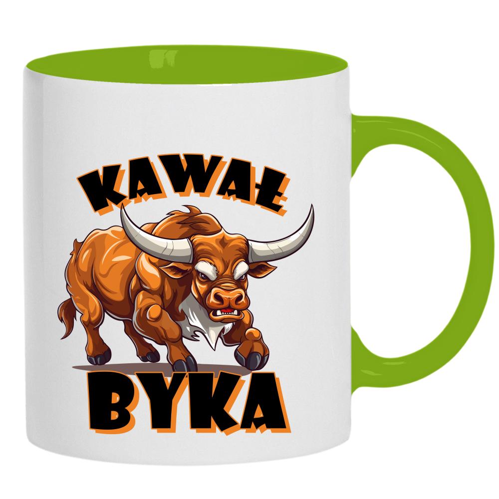 Kawał Byka kubek ucho kolor kolor zielony