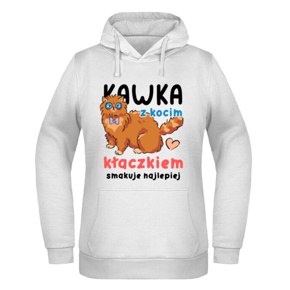 Kawka z Kocim Kłaczkiem bluza damska z kapturem