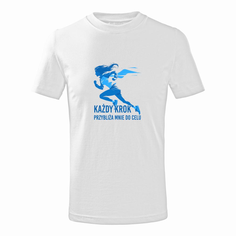 Każdy krok przybliża mnie do celu koszulka junior