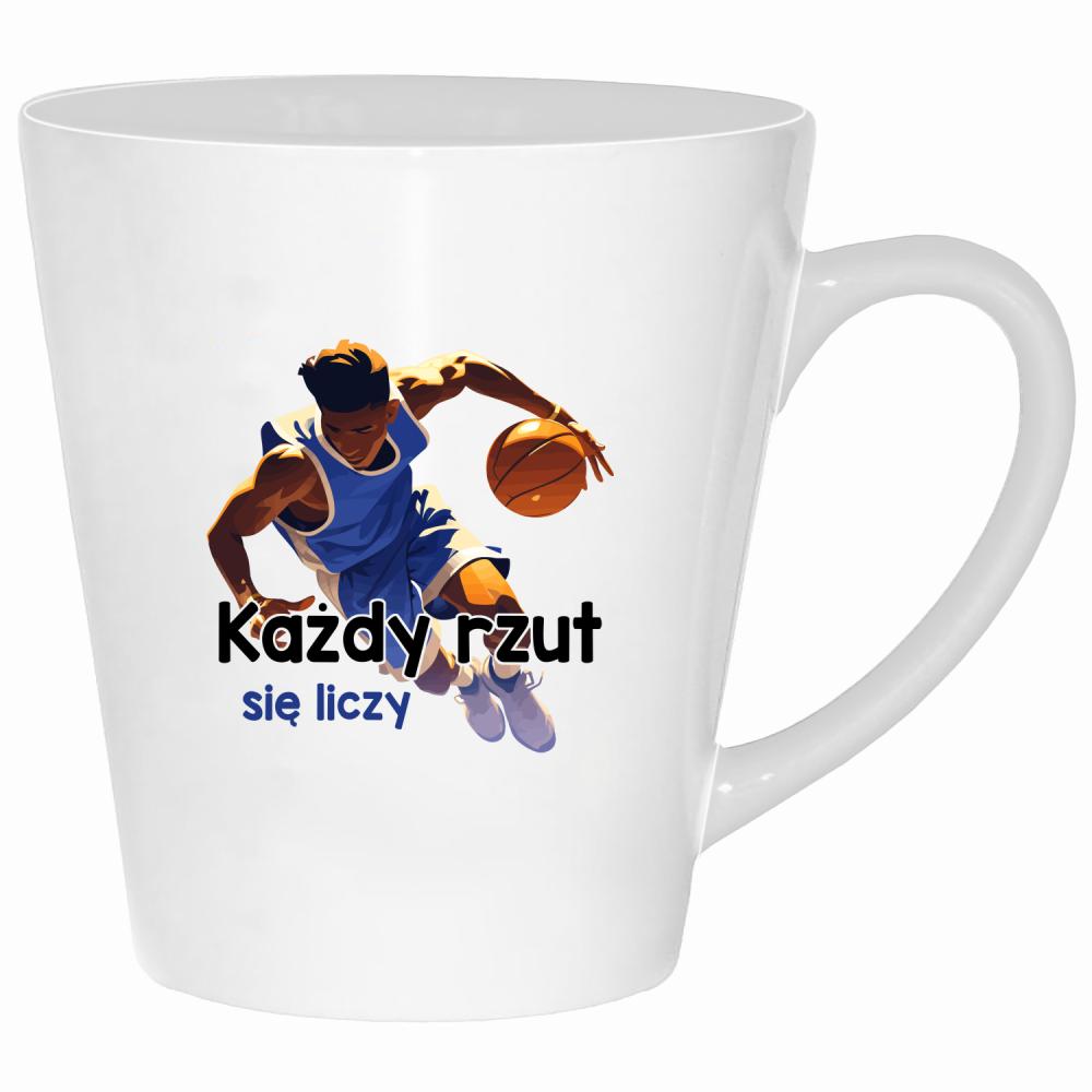 Każdy rzut się liczy kubek latte