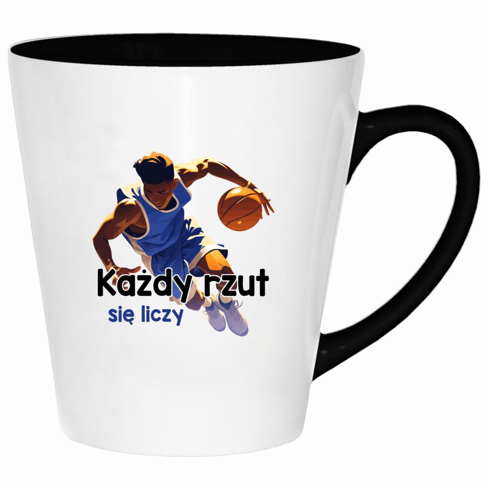 Każdy rzut się liczy kubek latte kolor zielony