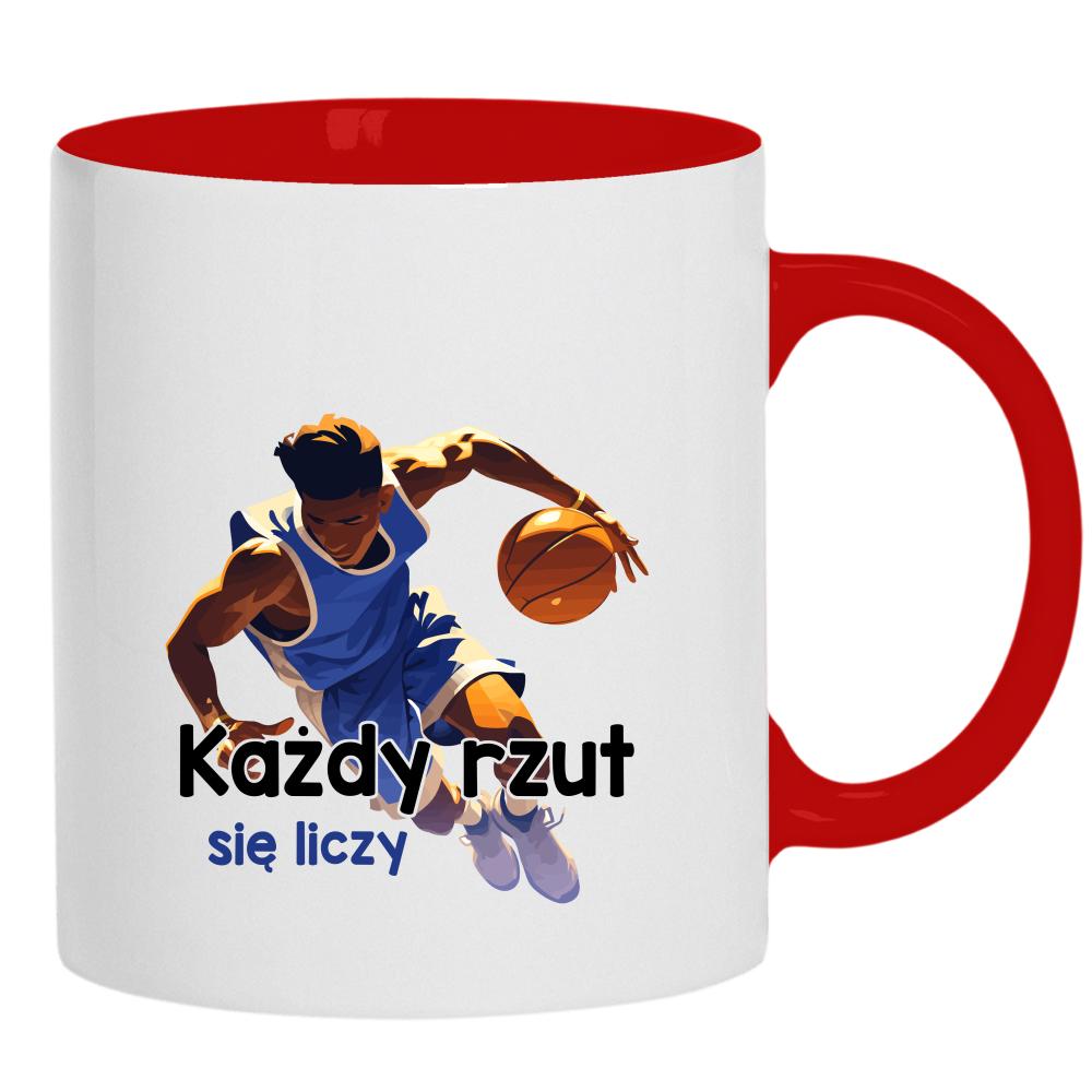 Każdy rzut się liczy kubek ucho kolor kolor pink