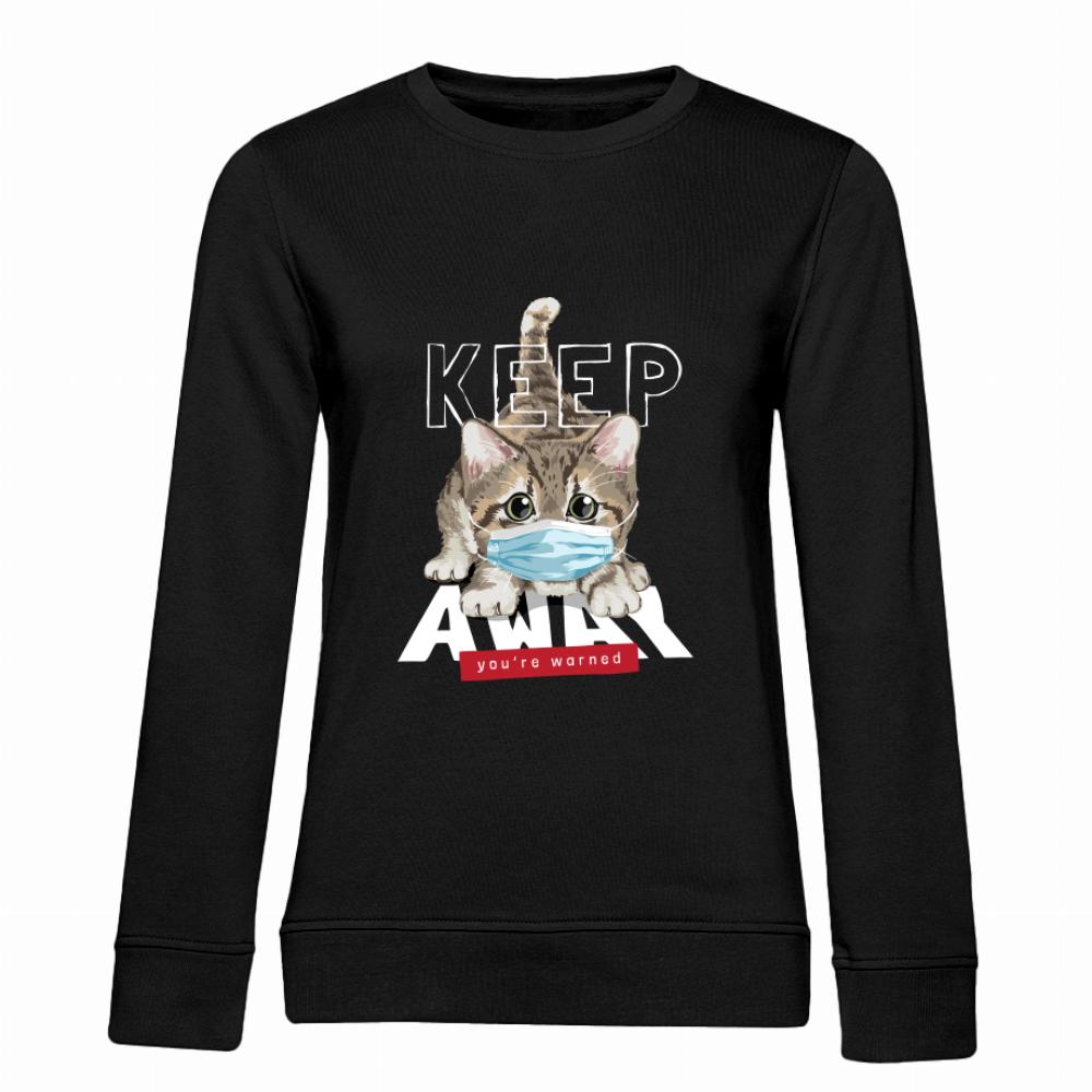 Keep Away, You're Warned bluza damska bez kaptura