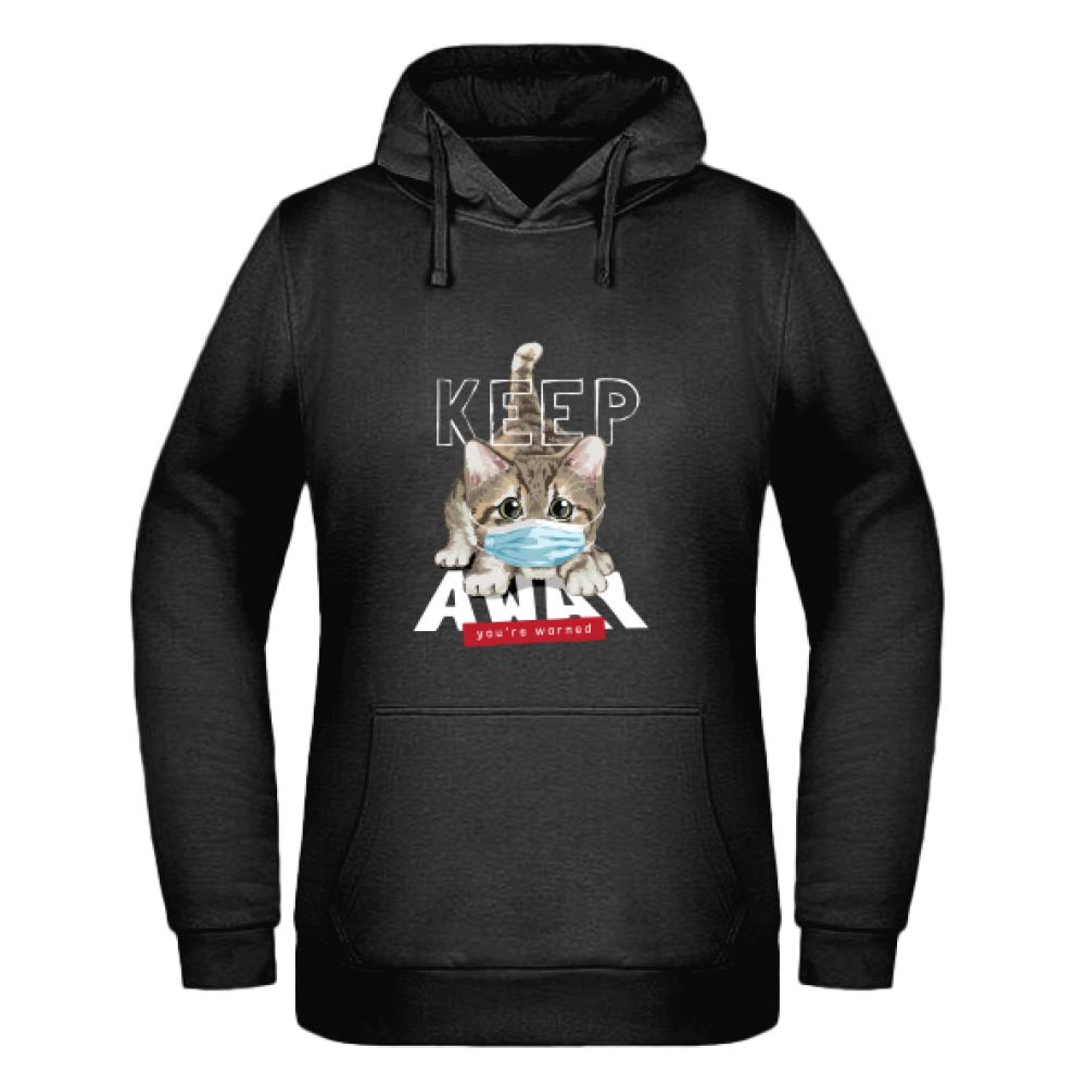 Keep Away, You're Warned bluza damska z kapturem