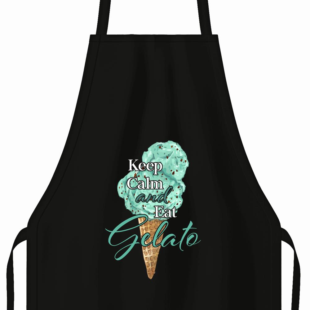 Keep calm and eat gelato fartuch