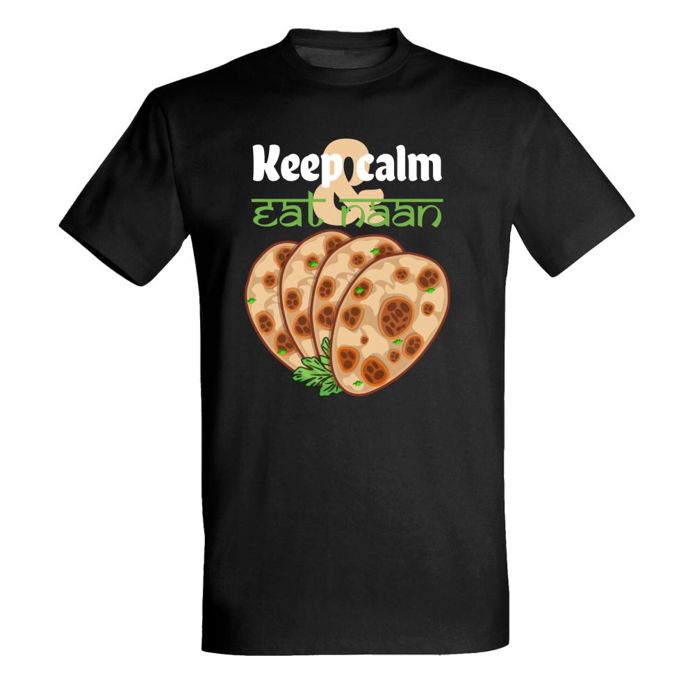 Keep Calm and Eat Naan koszulka męska