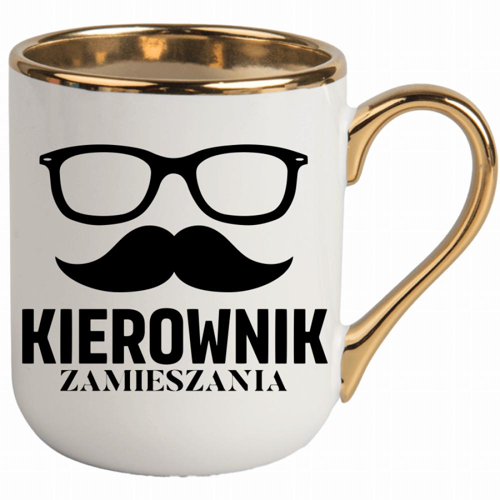 KIEROWNIK ZAMIESZANI kubek elegant biały kolor jasny róż
