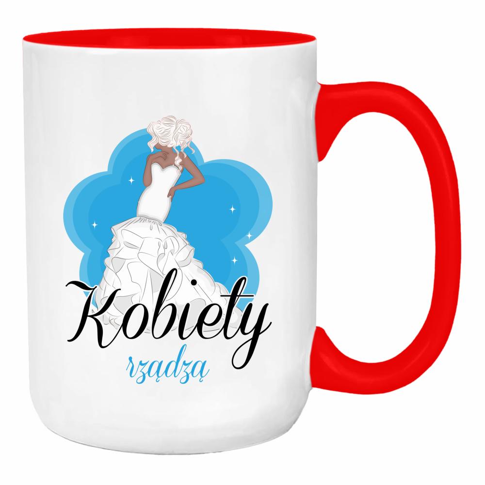 Kobiety rządzą 2 duży kubek ucho kolor kolor red