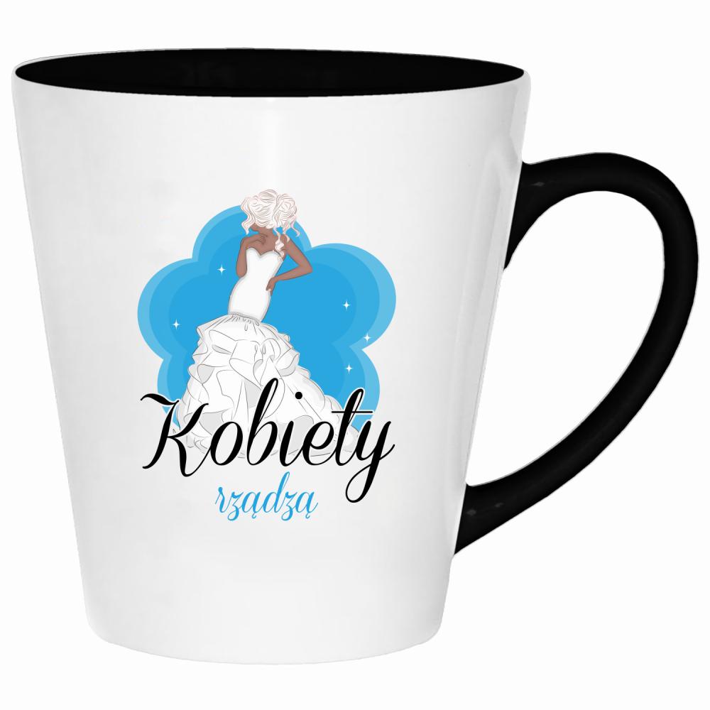 Kobiety rządzą 2 kubek latte kolor jasnofioletowy