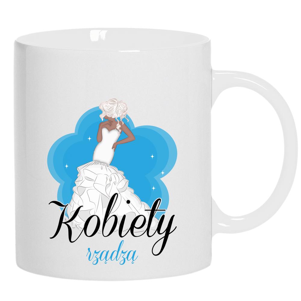 Kobiety rządzą 2 kubek ucho kolor kolor biały