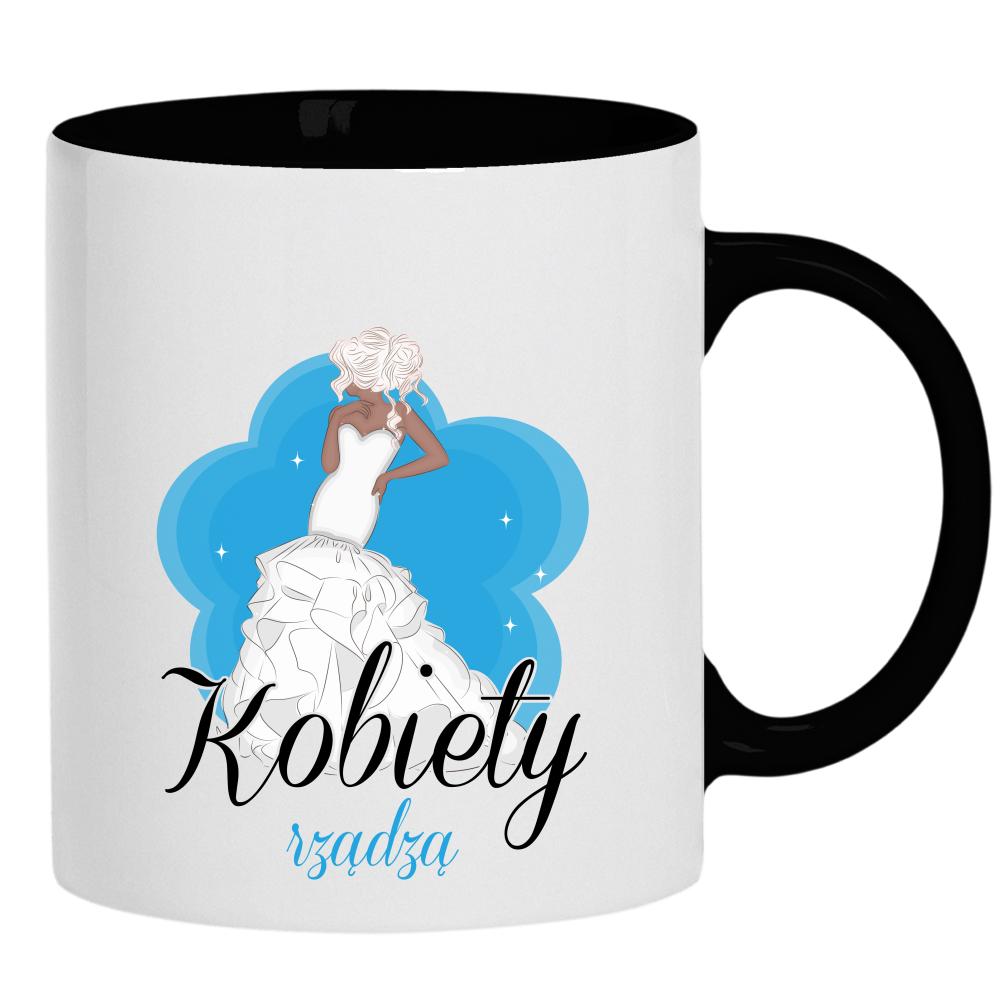 Kobiety rządzą 2 kubek ucho kolor kolor czarnyy