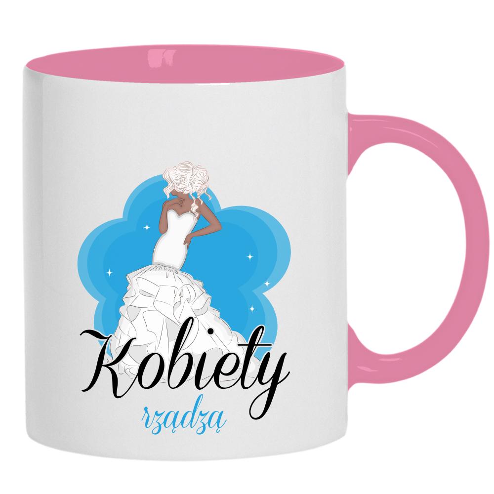 Kobiety rządzą 2 kubek ucho kolor kolor różowy