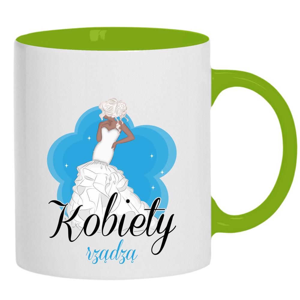 Kobiety rządzą 2 kubek ucho kolor kolor zielony