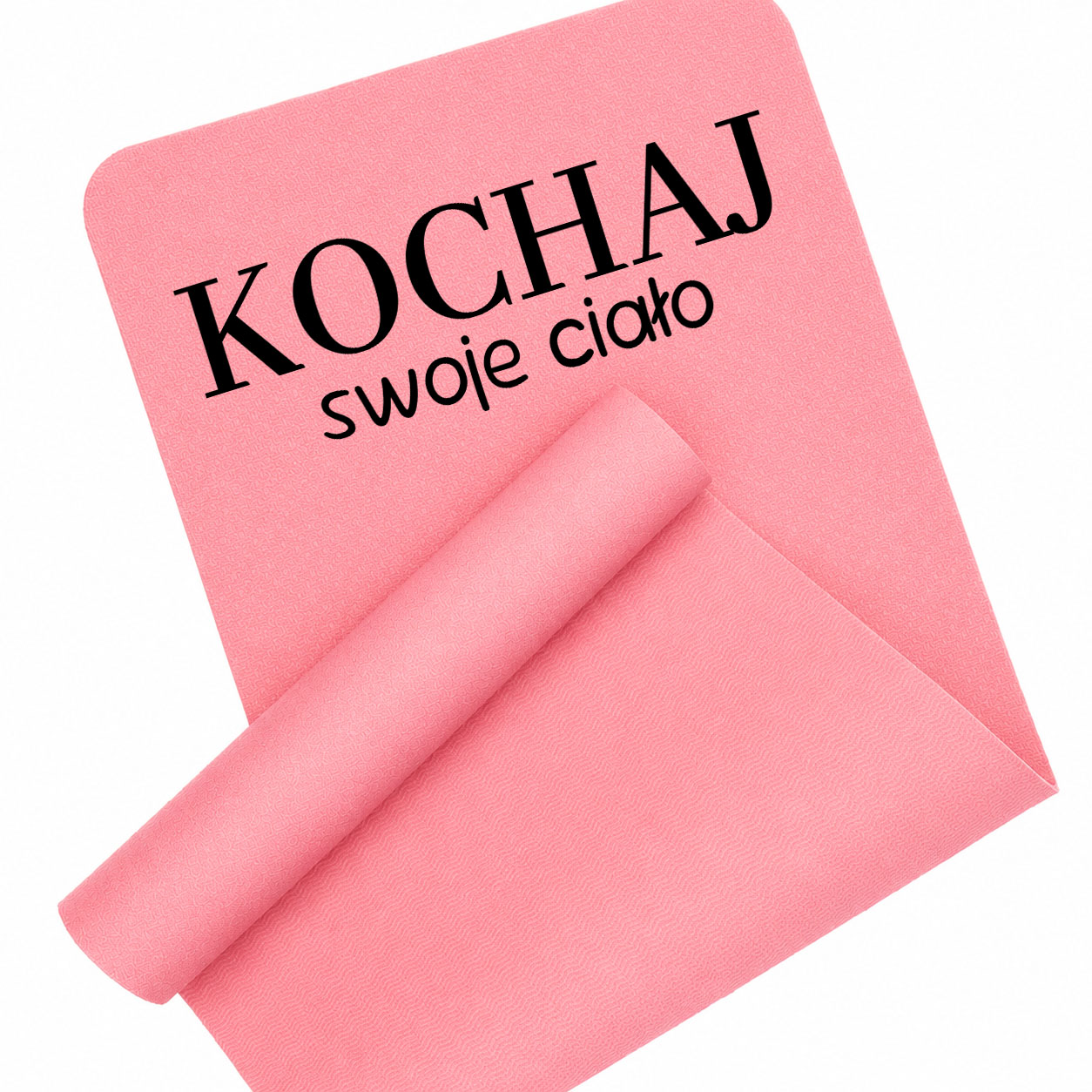 Kochaj swoje ciało 2 mata piankowa do ćwiczeń kolor różowy mata