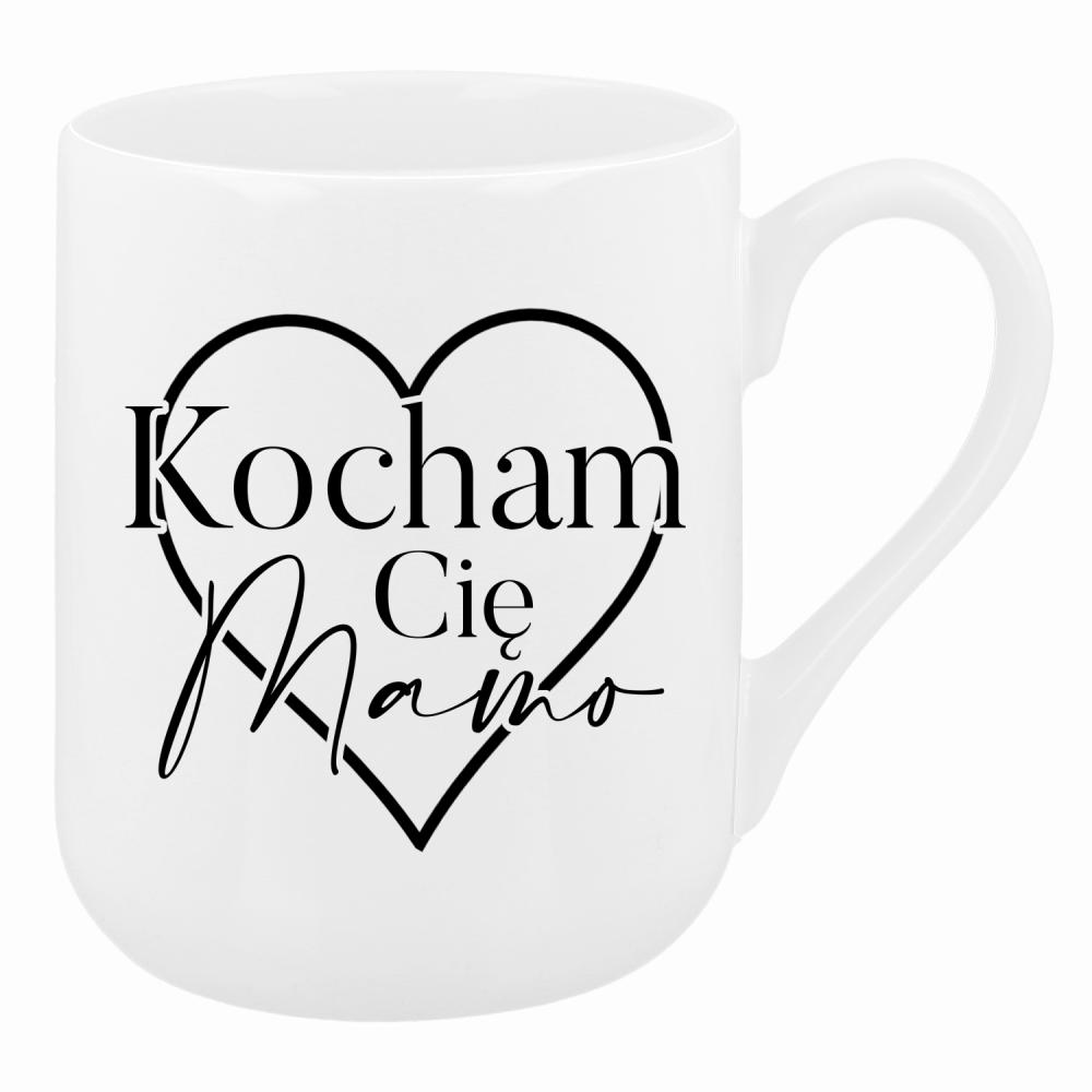 Kocham Cię, Mamo <3 kubek coffee kolor biały