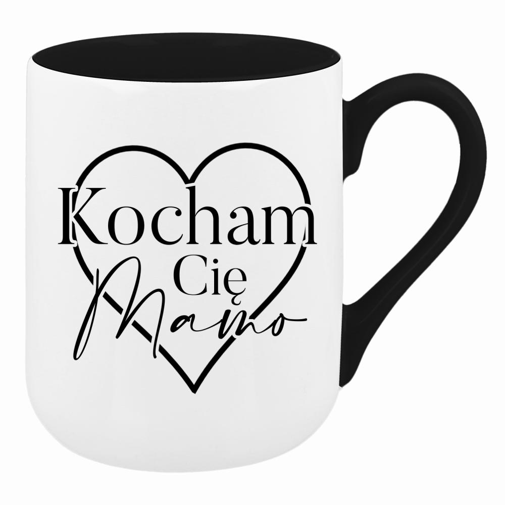 Kocham Cię, Mamo <3 kubek coffee kolor czarnyy