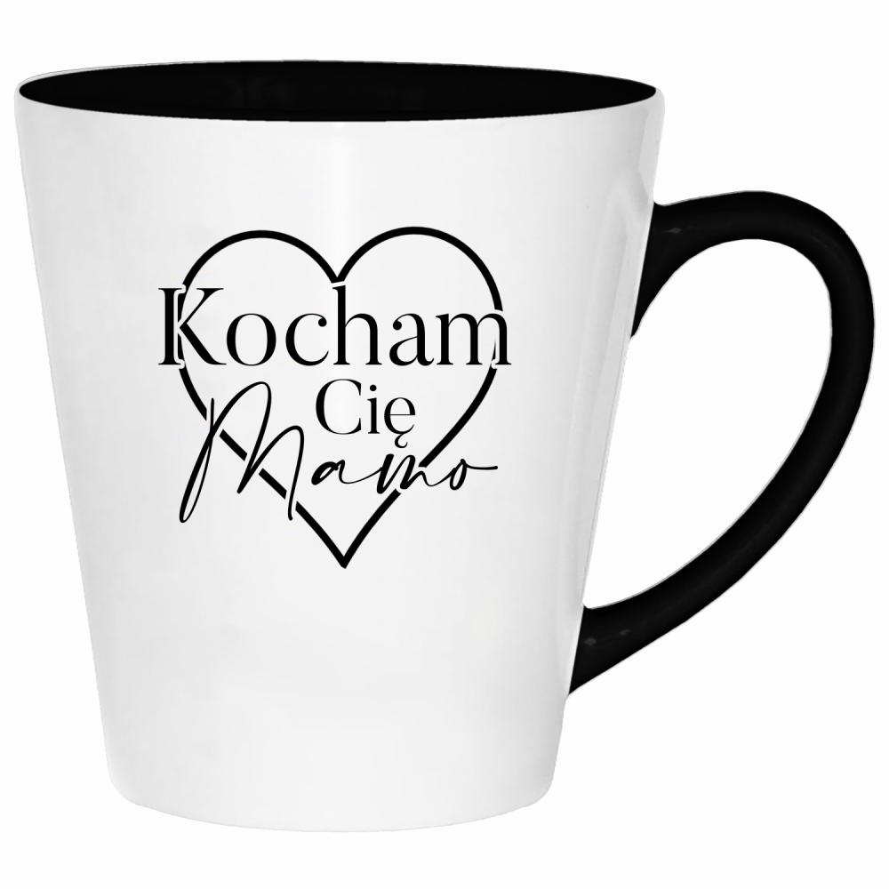 Kocham Cię, Mamo <3 kubek latte kolor różowy