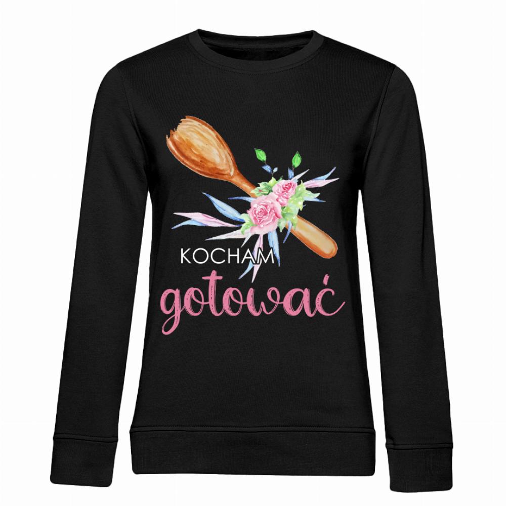 Kocham gotować bluza damska bez kaptura