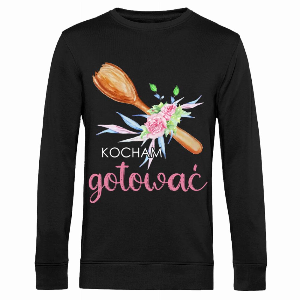 Kocham gotować bluza męska bez kaptura