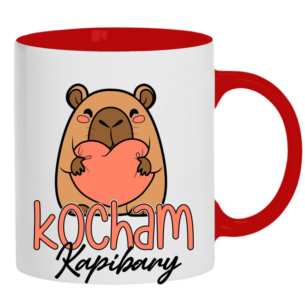 Kocham kapibary kubek ucho kolor