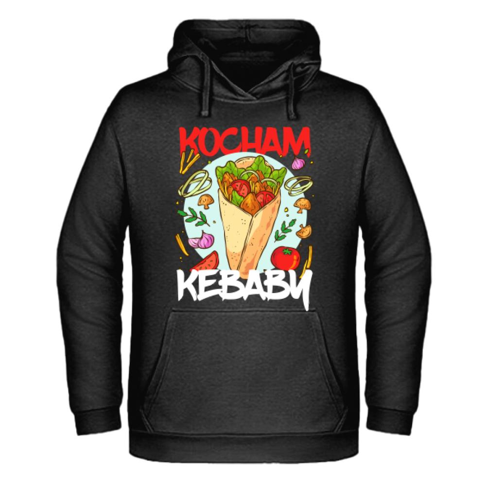 Kocham kebaby bluza męska z kapturem