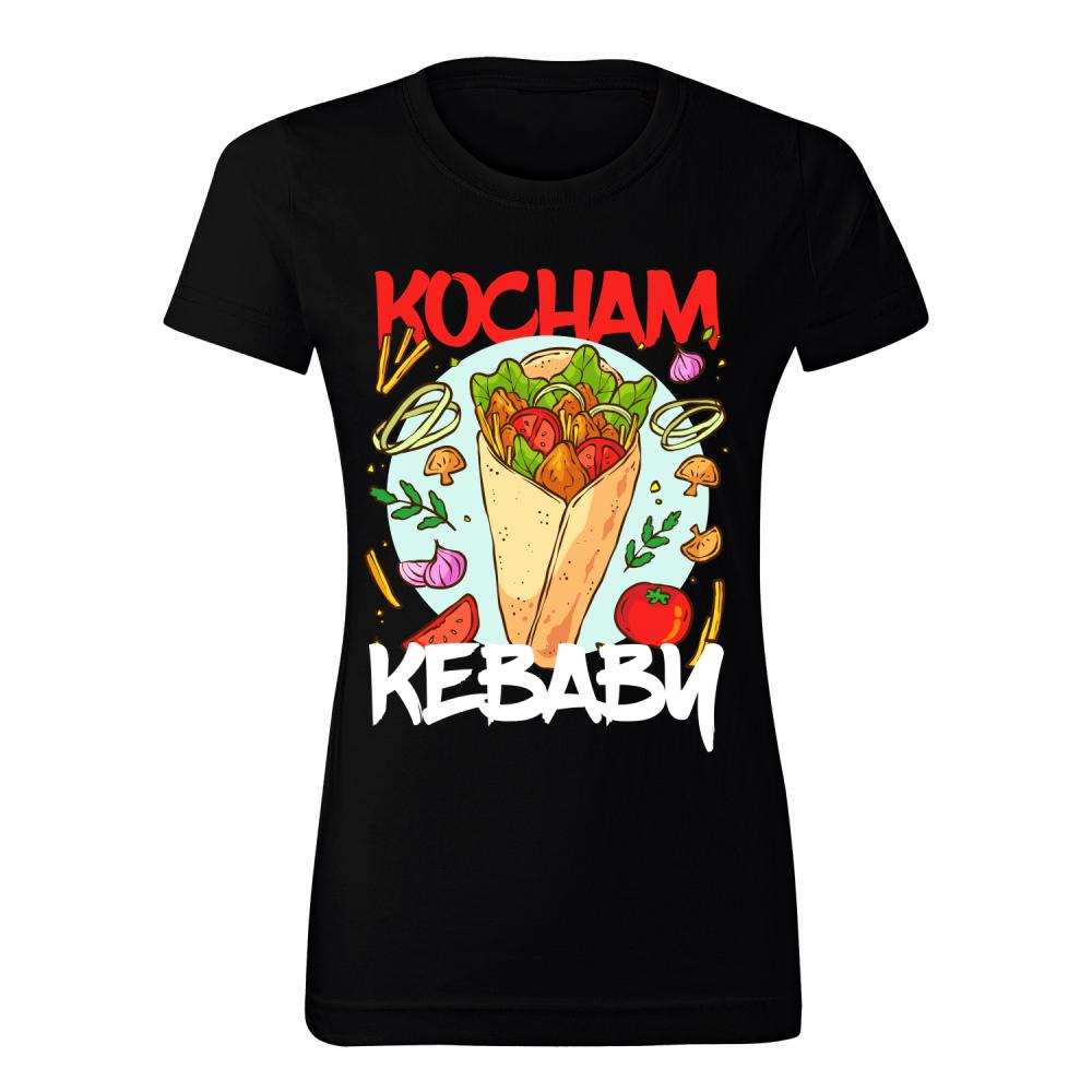 Kocham kebaby koszulka damska