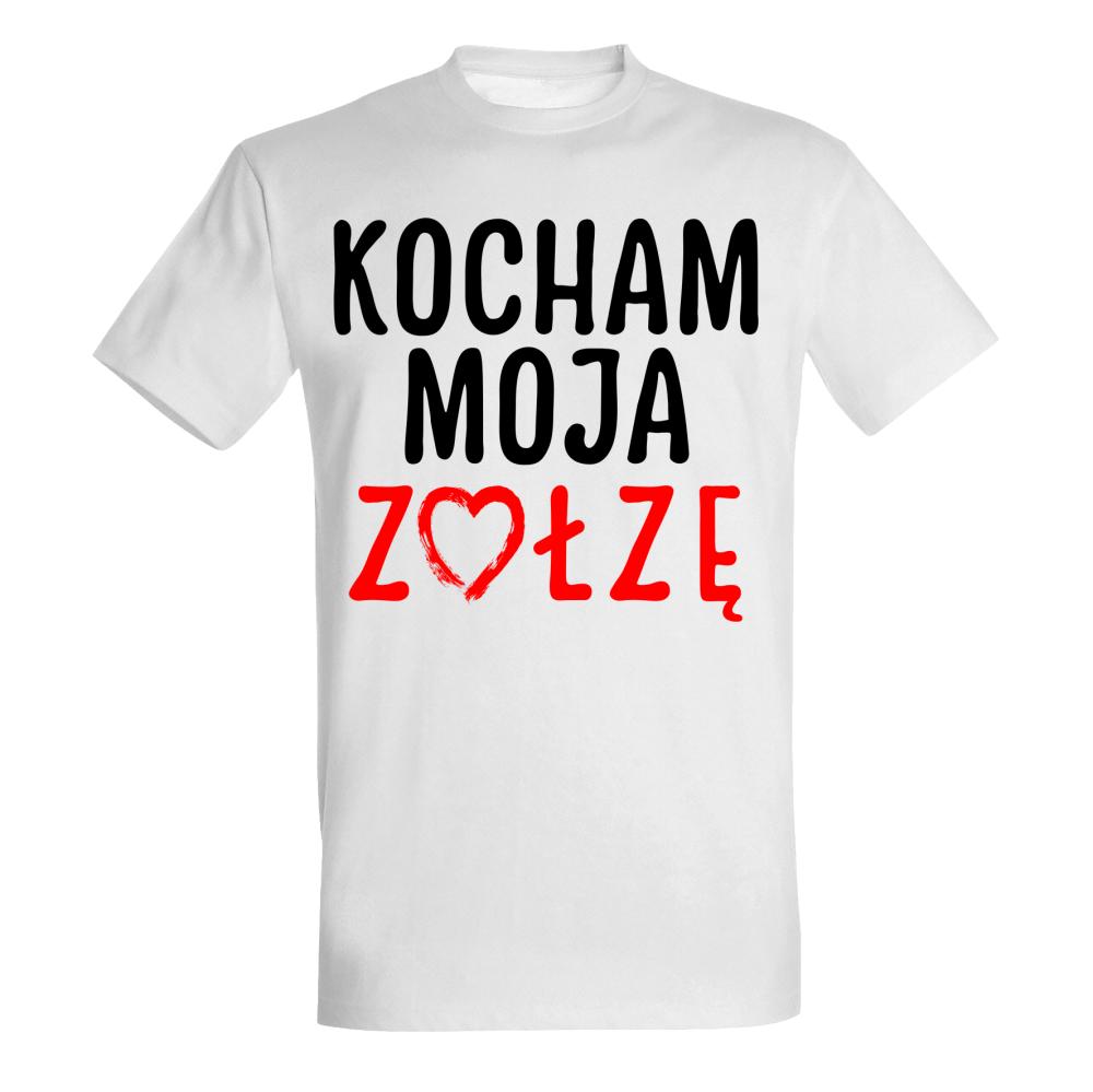 Kocham moją Zołzę koszulka męska