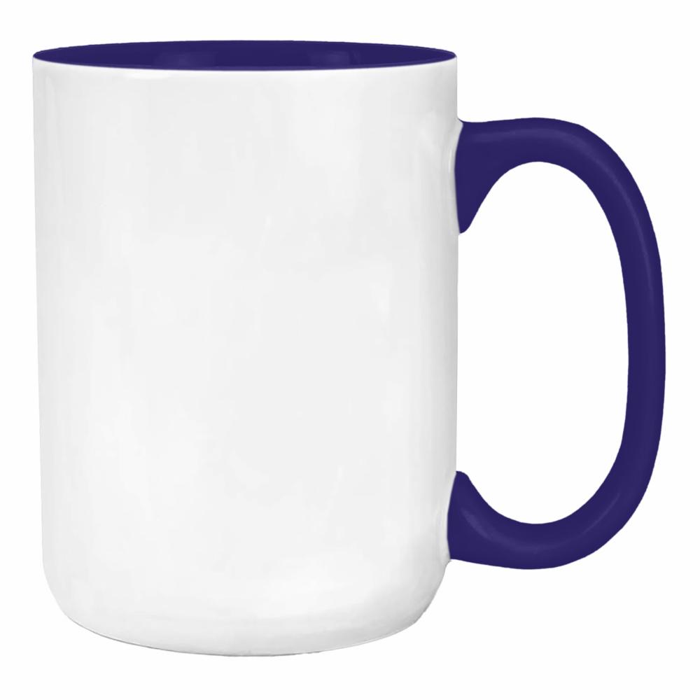 Kocham pieski duży kubek ucho kolor kolor navy