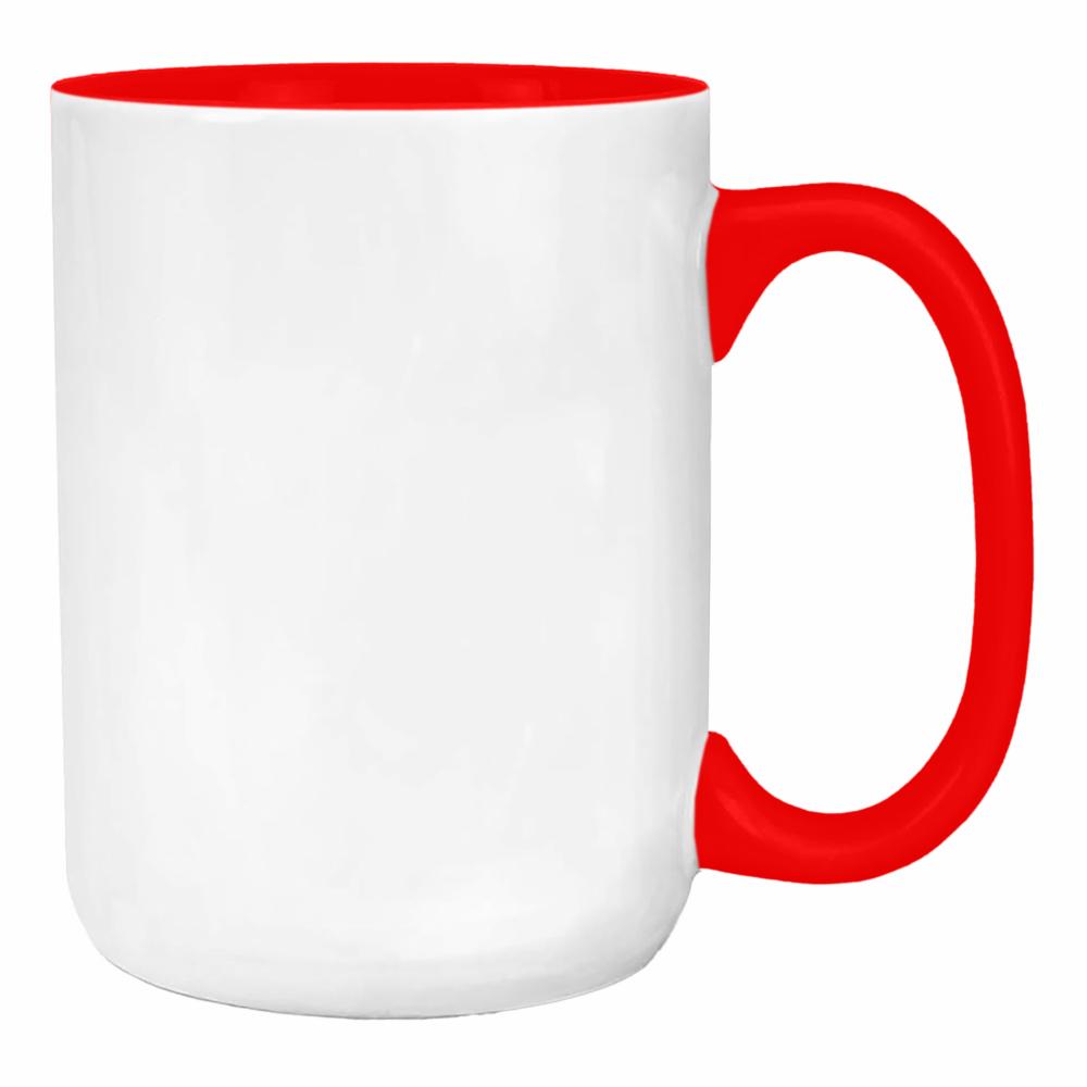 Kocham pieski duży kubek ucho kolor kolor red