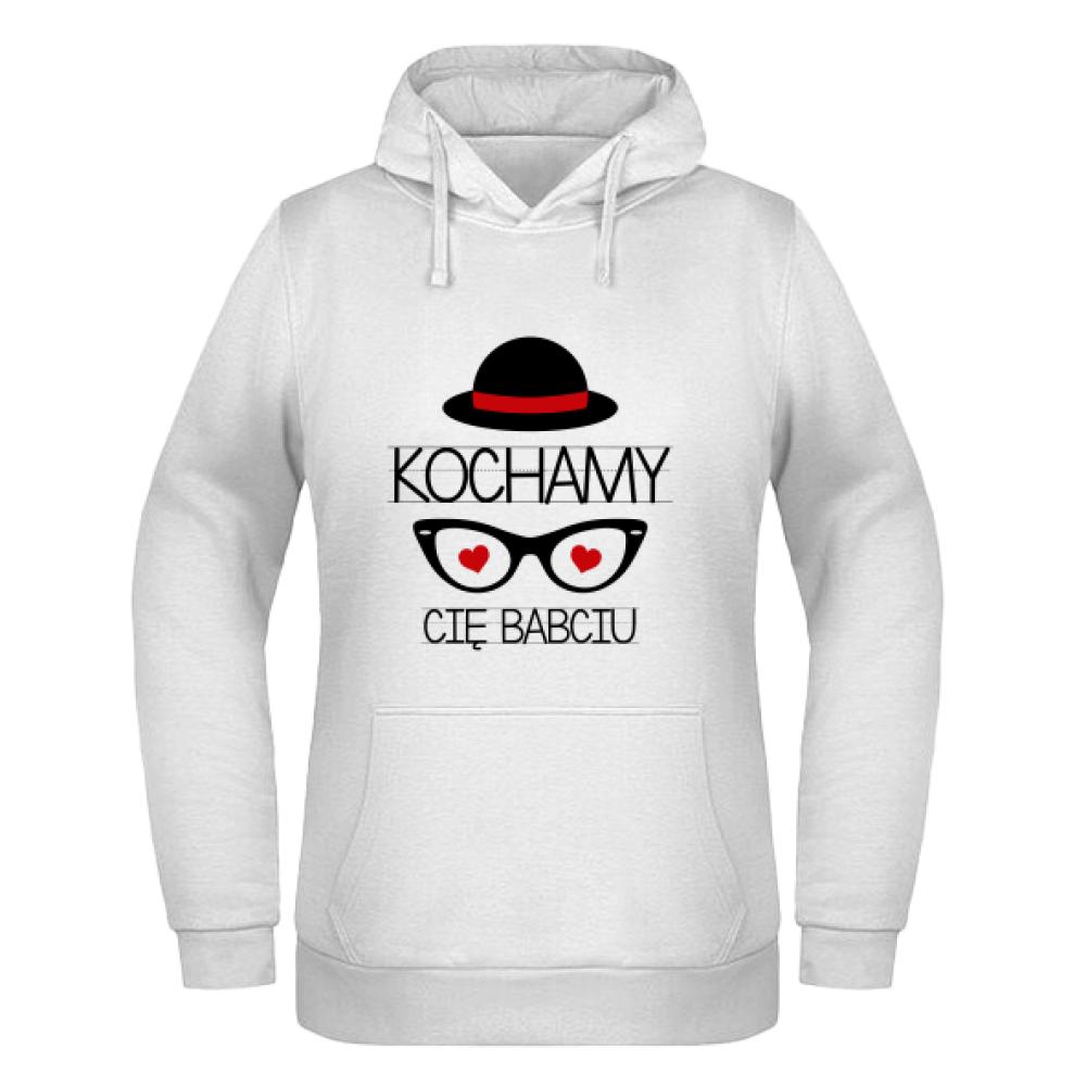 Kochamy Cię Babciu bluza damska z kapturem