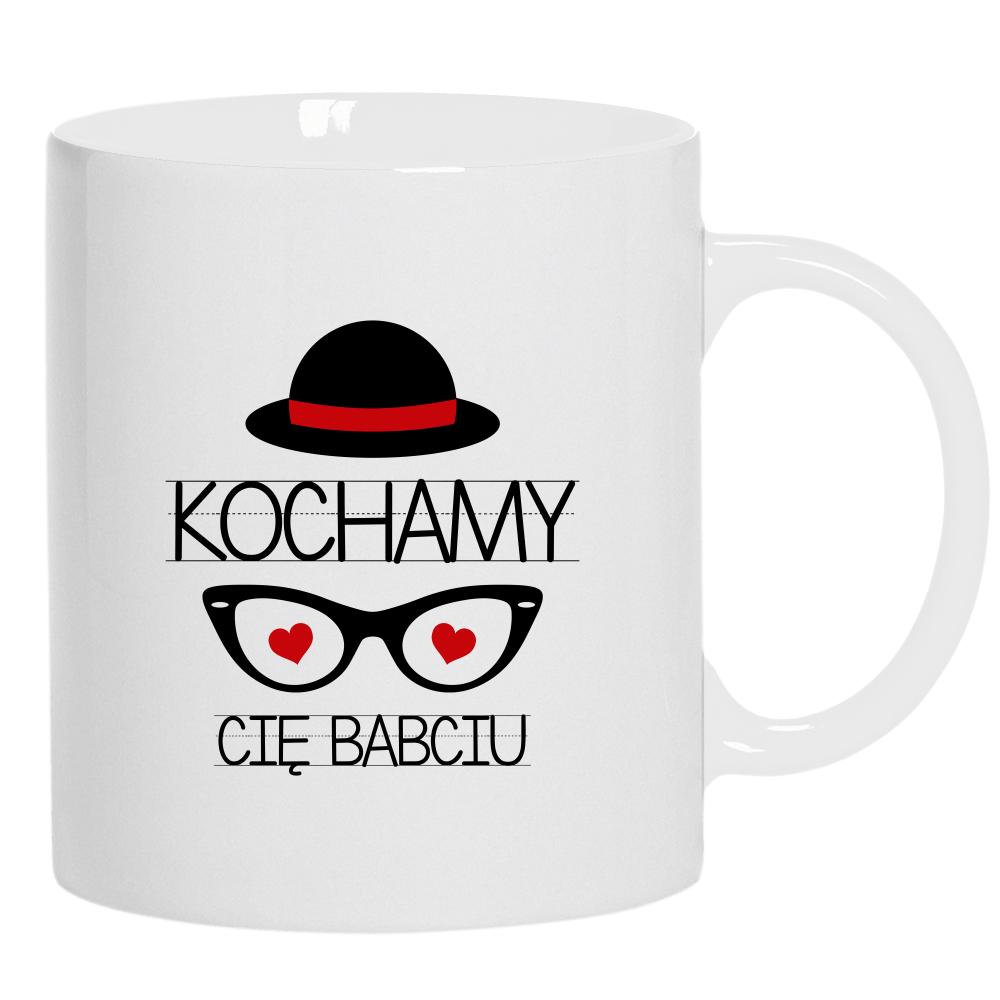Kochamy Cię Babciu kubek ucho kolor kolor biały