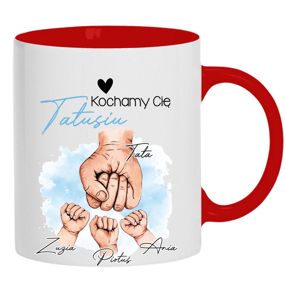 Kochamy Cię, Tatusiu kubek ucho kolor