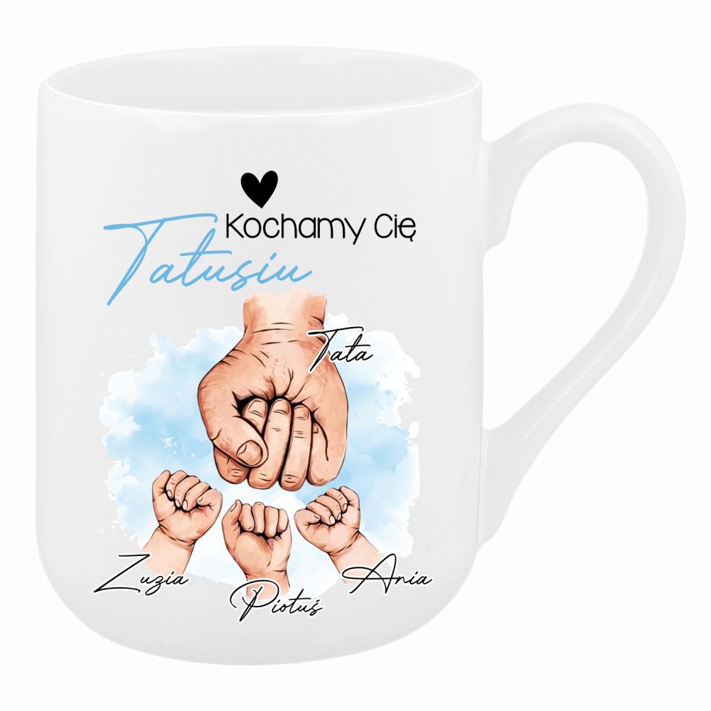 Kochamy Cię, Tatusiu kubek coffee kolor biały