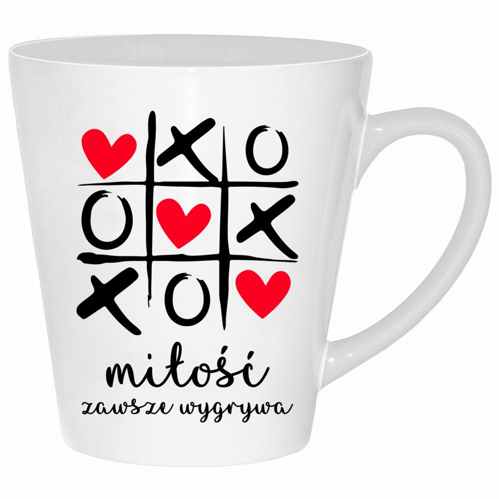 Kochanie pamiętaj, że nie ważne gdzie jestem kubek latte kolor biały