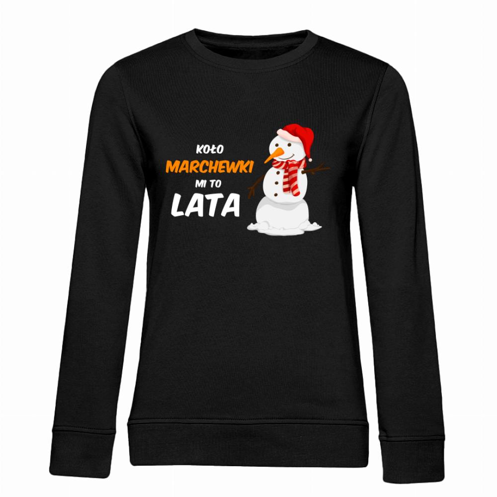 Koło Marchewki mi to Lata  bluza damska bez kaptura