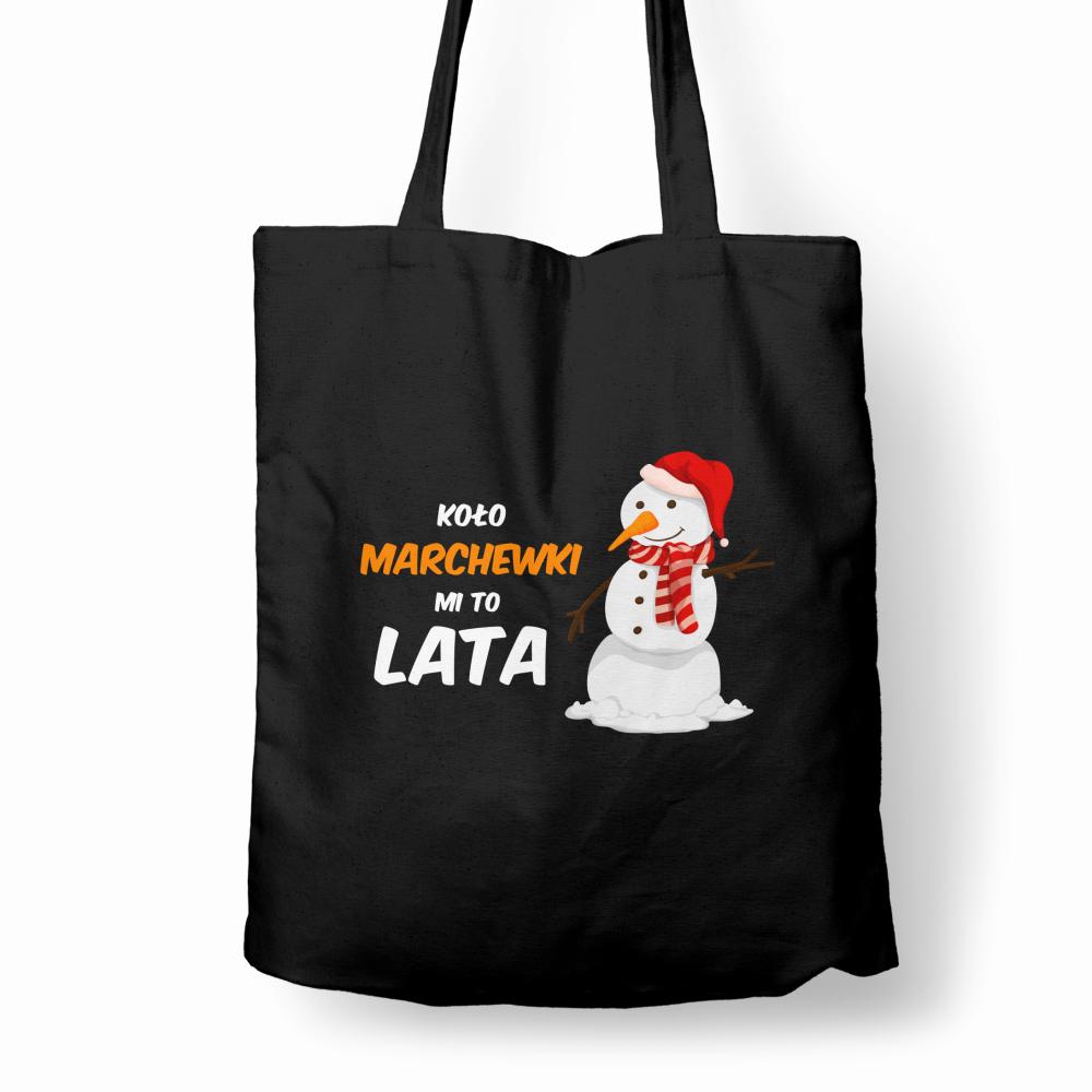 Koło Marchewki mi to Lata  torba bawełniana