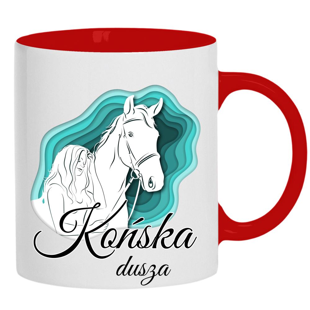 Końska dusza kubek ucho kolor
