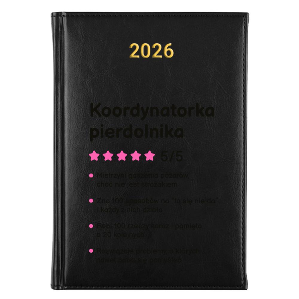 Koordynatorka pierdolnika kalendarz książkowy a5 2027