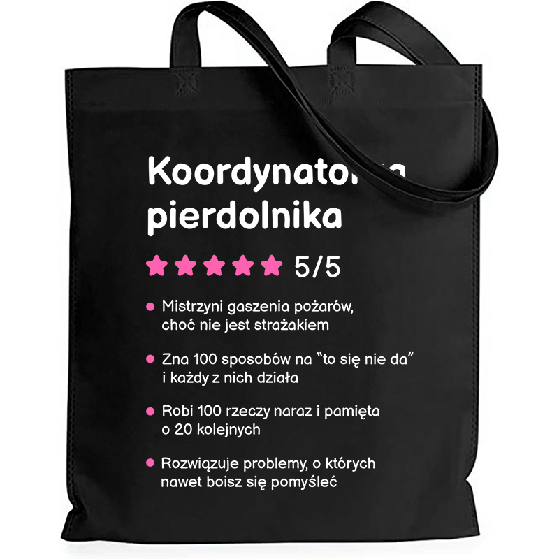 Koordynatorka pierdolnika torba bawełniana