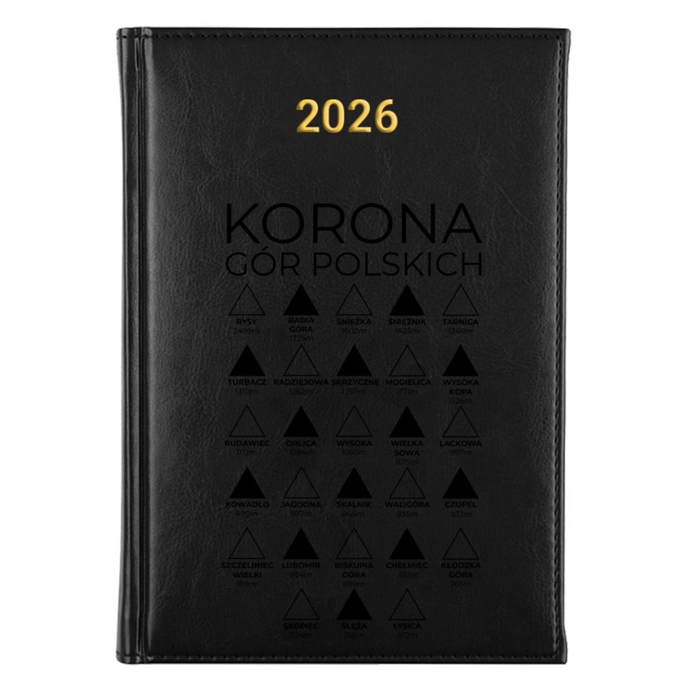 Korona Gór Polskich kalendarz książkowy a5 2027 kolor kalendarz niebieski