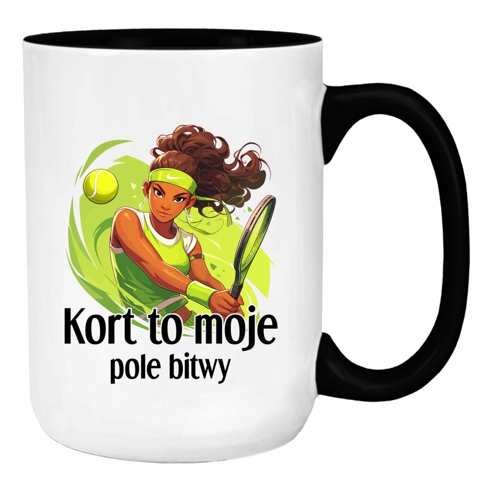 Kort to moje pole bitwy duży kubek ucho kolor kolor biały