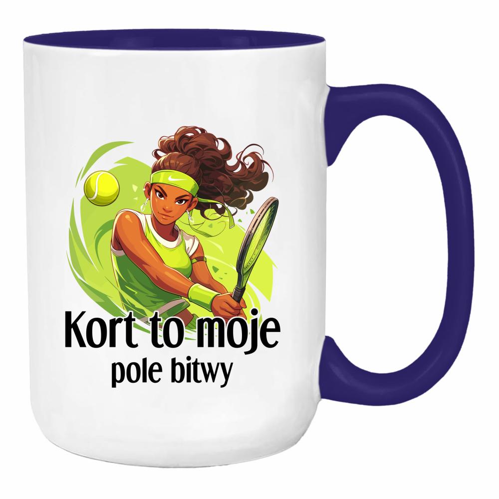 Kort to moje pole bitwy duży kubek ucho kolor kolor navy