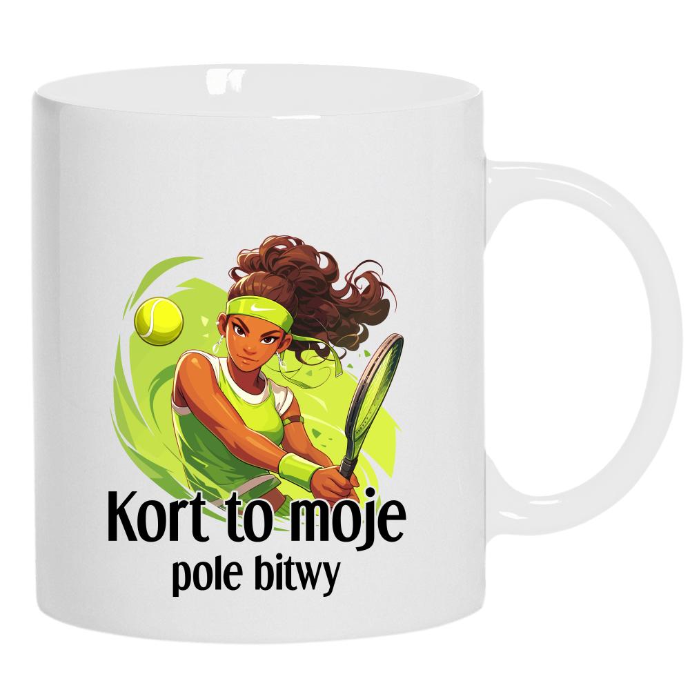 Kort to moje pole bitwy kubek ucho kolor kolor biały