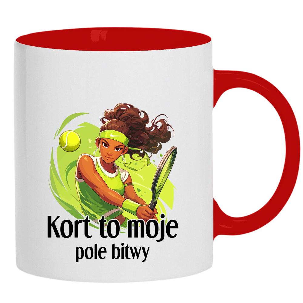 Kort to moje pole bitwy kubek ucho kolor kolor czarny