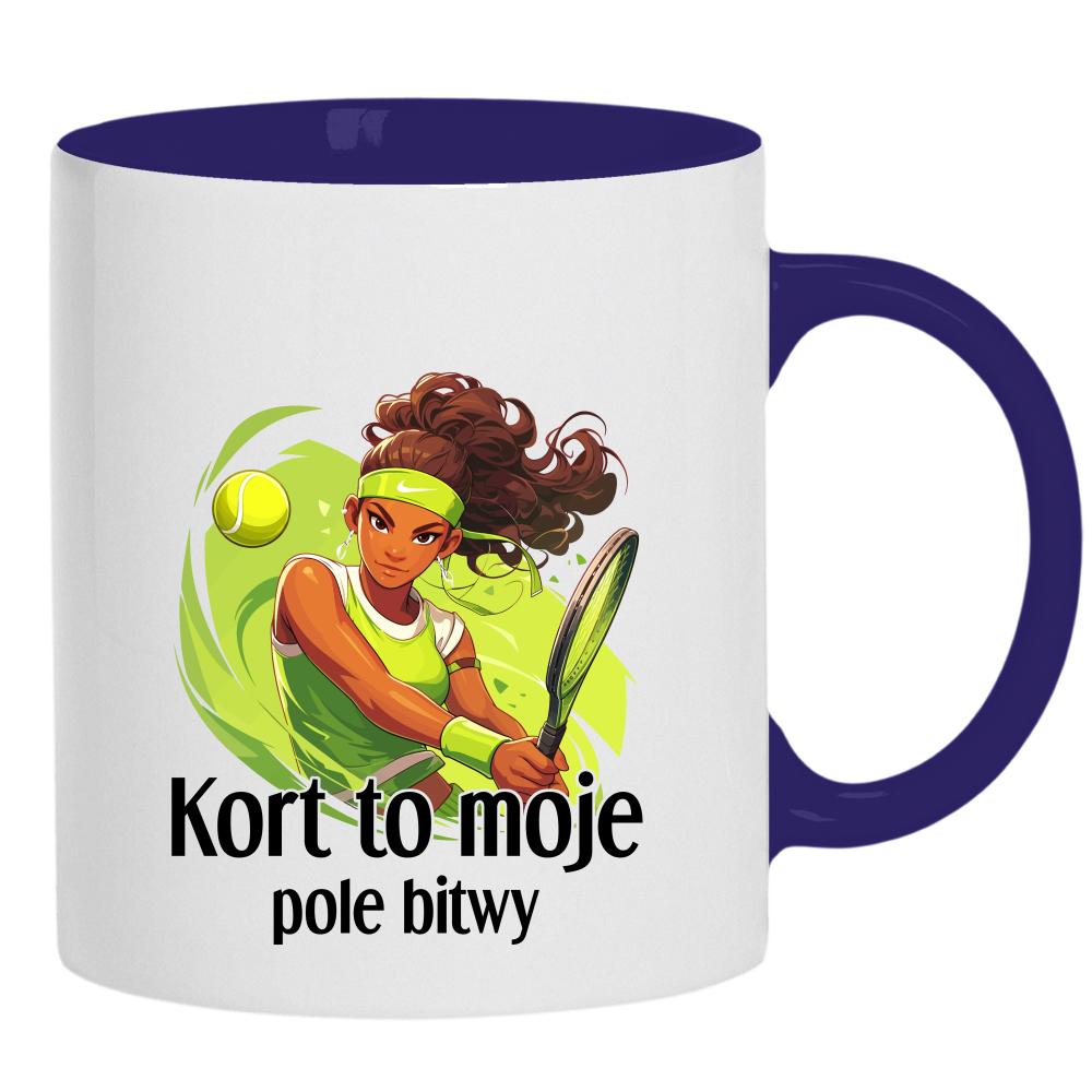 Kort to moje pole bitwy kubek ucho kolor kolor navy