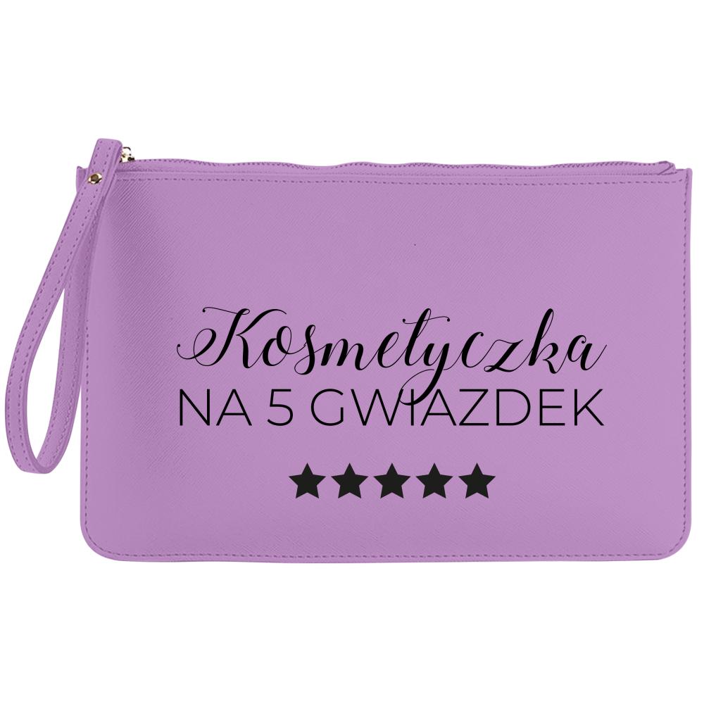 Kosmetyczka na 5 gwiazdek kosmetyczka kolor purpurowy