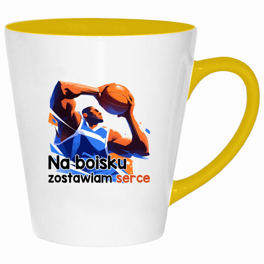 Kosz to styl życia 2 kubek latte kolor żółtyy